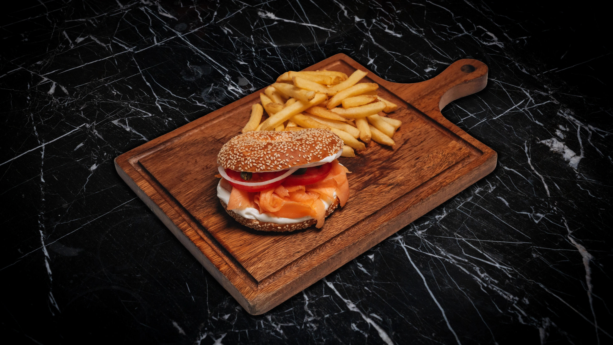 Smoked Salmon Burger